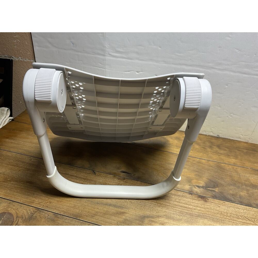 Ready Rocker Portable Rocking Chair And Back Support Lumbar Support White Gray - Picture 4 of 7